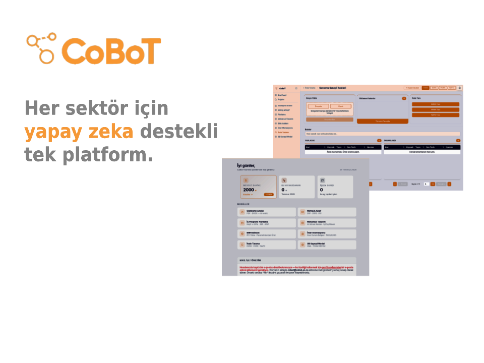 Cobot AI platform for construction and defense